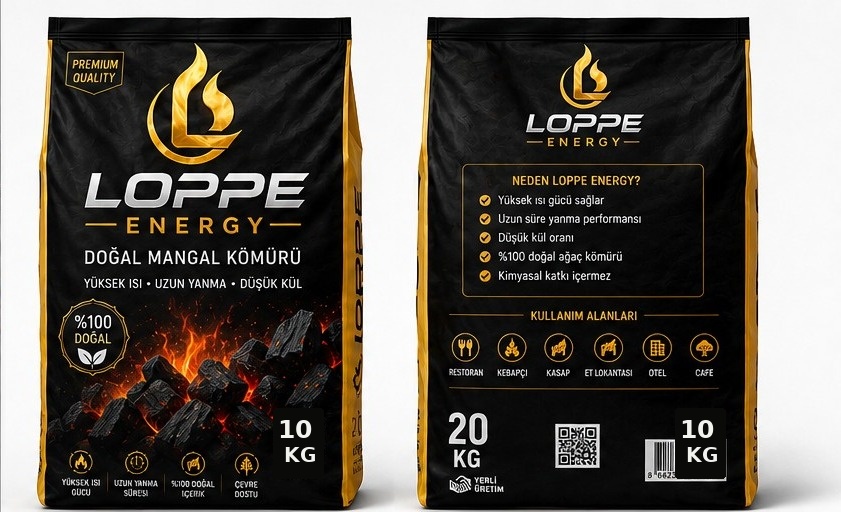 LoppeEnergy kömür çuvalları